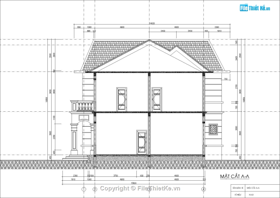 BIệt thự mái thái,thiết kế biệt thự 2 tầng,File Autocad kiến trúc biệt thự đẹp,Bản vẽ thiết kế biệt thự 2 tầng,Mẫu biệt thự 2 tầng,Mẫu biệt thứ 2 tầng đẹp