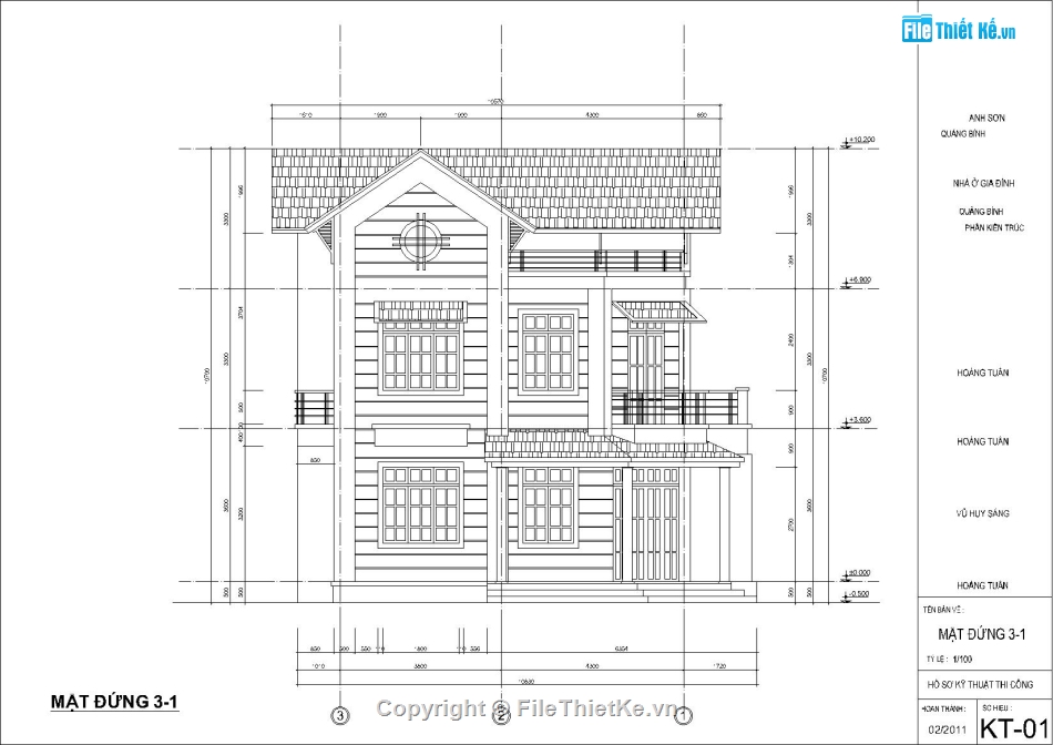 Biệt thự mái thái 3 tầng,Kiến trúc biệt thự mái thái,Thiết kế biệt thự đẹp,Bản vẽ kiến trúc biệt thự mái thái,Thiết kế biệt thự vườn mái thái,Bản vẽ biệt thự vườn 3 tầng