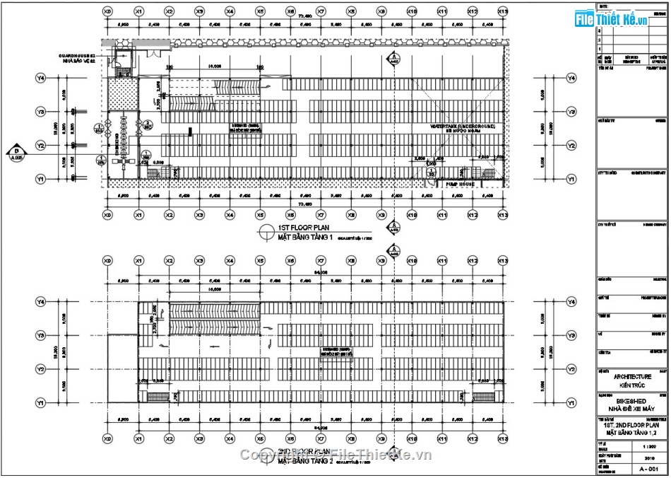 Mẫu bản vẽ nhà để xe 2 tầng,Nhà để xe kết cấu thép,Thiết kế nhà để xe công nhân,Bản vẽ nhà để xe máy 2 tầng,Bản vẽ thiết kế nhà để xe,nhà để xe