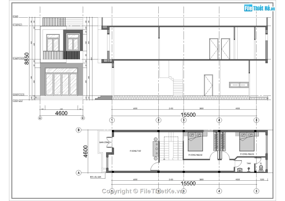 Nhà phố 2 tầng hiện đại,KIến trúc nhà phố 2 tầng,Bản vẽ nhà phố hiện đại,Thiết kế nhà 2 tầng hiện đại,Mẫu nhà phố đẹp 2 tầng,File Autocad nhà phố đẹp