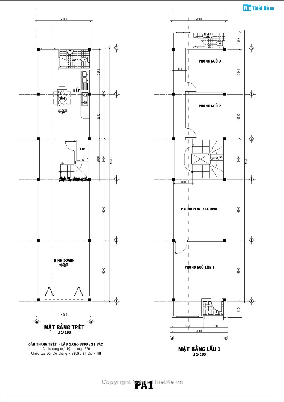 kiến trúc 3 tầng,nhà phố 3 tầng,Nhà ống 3 tầng,Bản vẽ nhà ống 4m mặt tiền,kiến trúc nhà hiện đại,Mẫu nhà ống hiện đại