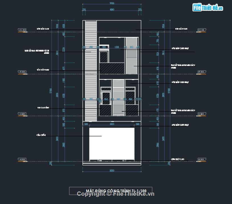 mẫu nhà phố 3 tầng,kiến trúc nhà phố 3 tầng,bản vẽ nhà phố 3 tầng,file cad nhà phố 3 tầng