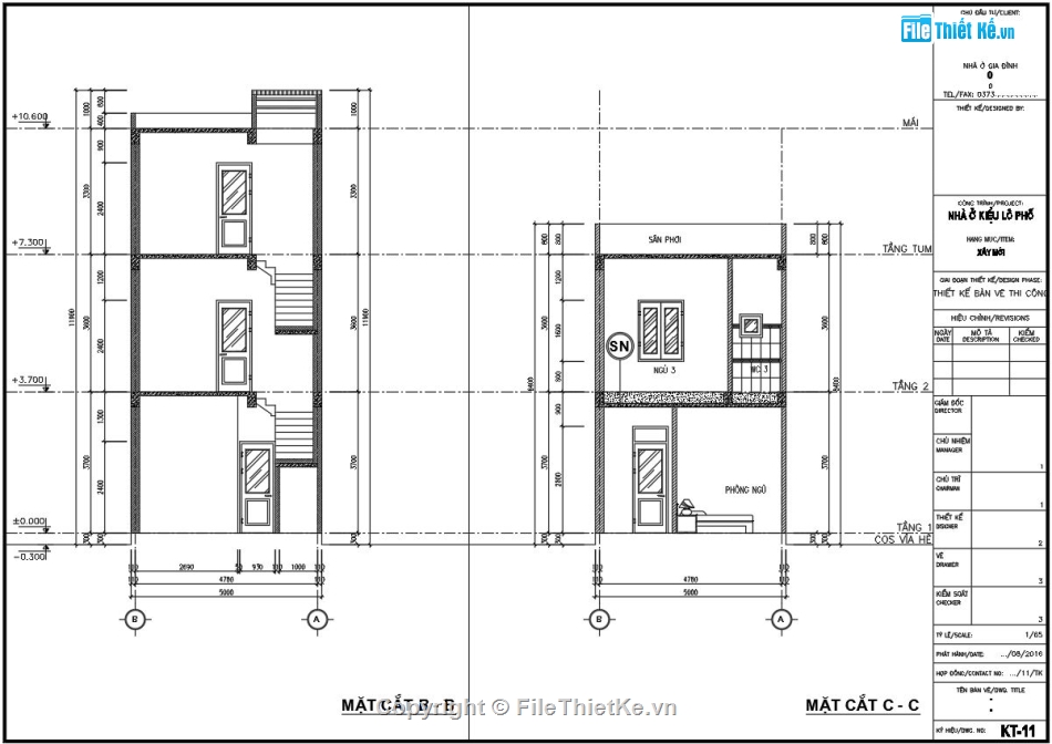 Nhà phố 3 tầng 5x16m,file cad nhà phố 3 tầng,bản vẽ nhà phố 3 tầng,nhà phố 3 tầng autocad,autocad nhà phố 3 tầng