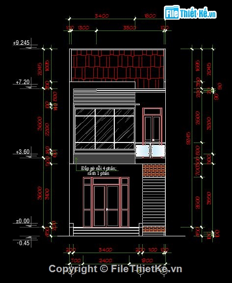 mẫu nhà 2 tầng,nhà phố 2 tâng,nhà phố 5×14.5m,02 tầng