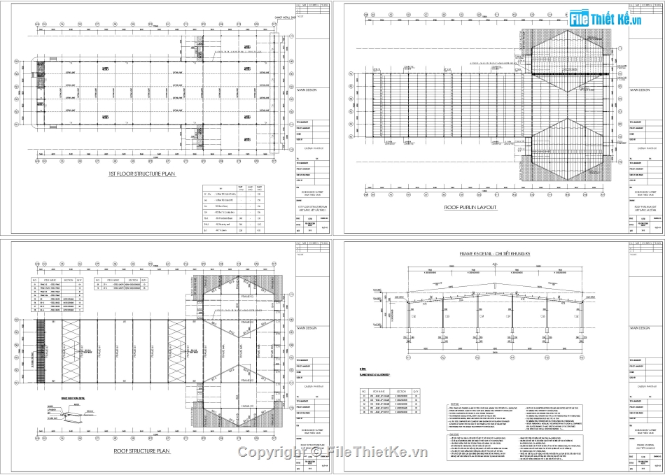 kết cấu nhà xưởng,nhà xưởng vượt nhịp 30m,Bản vẽ nhà xưởng 1 tầng nhịp 30m,File Autocad thiết kế nhà in thêu,Kết cấu nhà xưởng khung thép