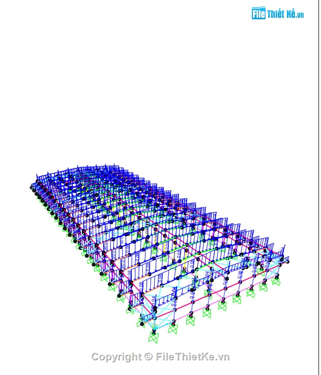 Nhà xưởng 64.5x156,Nhà xưởng khung thép,Nhà xưởng file cad,nhà xưởng khung thép zamil,bản vẽ nhà xưởng