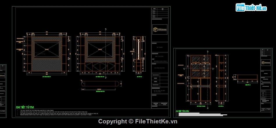 file cad bếp,phòng khách bếp,Nội thất gỗ óc chó,file cad phòng ngủ