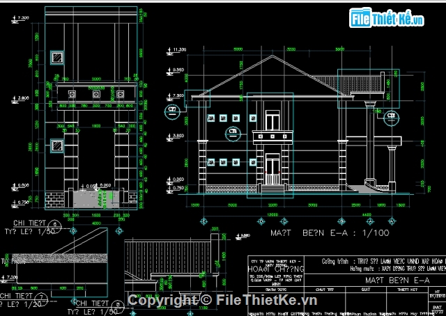 File autocad,thiết kế bản vẽ thi công,Kiến trúc,Ủy Ban Nhân Dân cấp xã