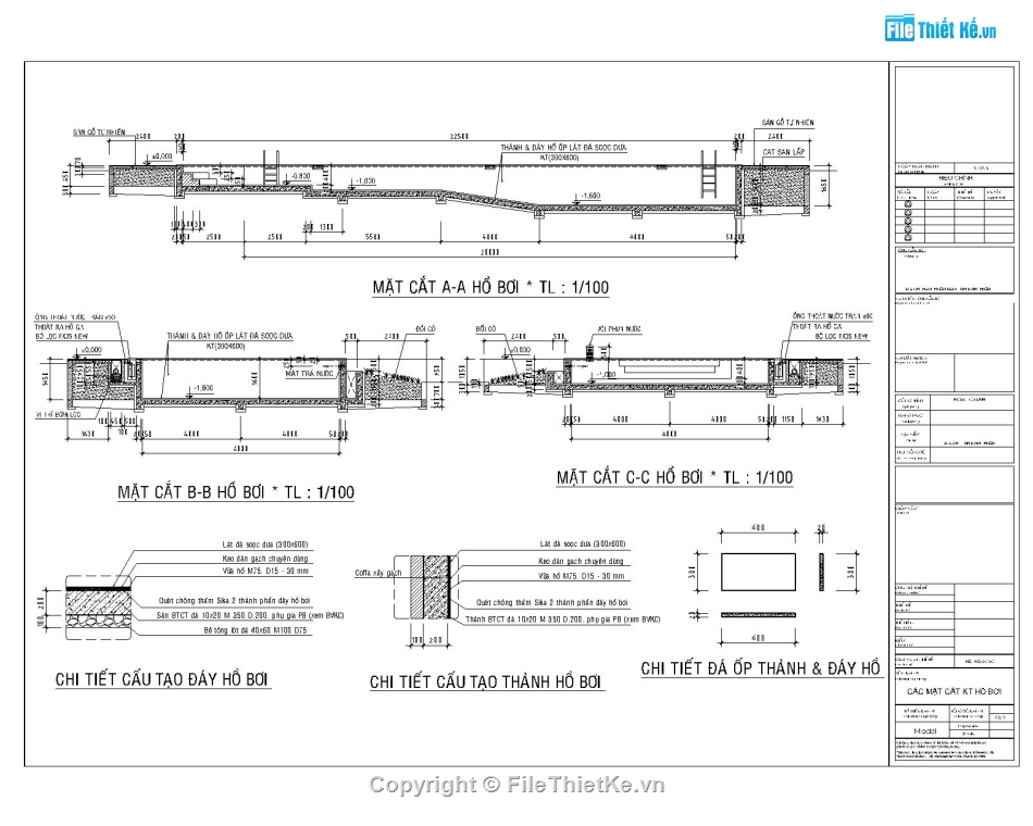 thiết kế hồ bơi,file cad hồ bơi 8x20m,Hồ bơi file autocad,file cad hồ bơi,bản vẽ hồ bơi
