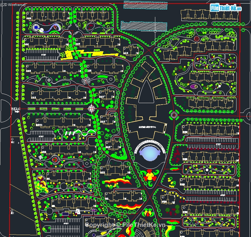 thiết kế cảnh quan đô thị,file cad thiết kế cảnh quan,cảnh quan đô thị file autocad