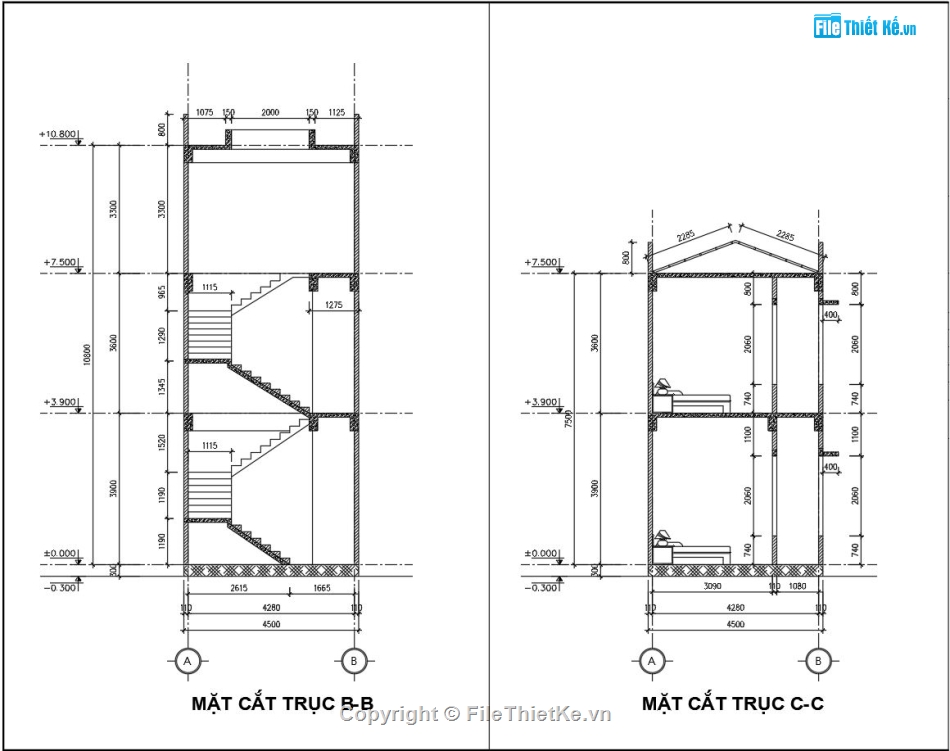 nhà phố 2.5 tầng,file cad nhà phố 2.5 tầng,nhà phố 2.5 tầng file cad,bản vẽ nhà phố 2.5 tầng,autocad nhà phố 2.5 tầng