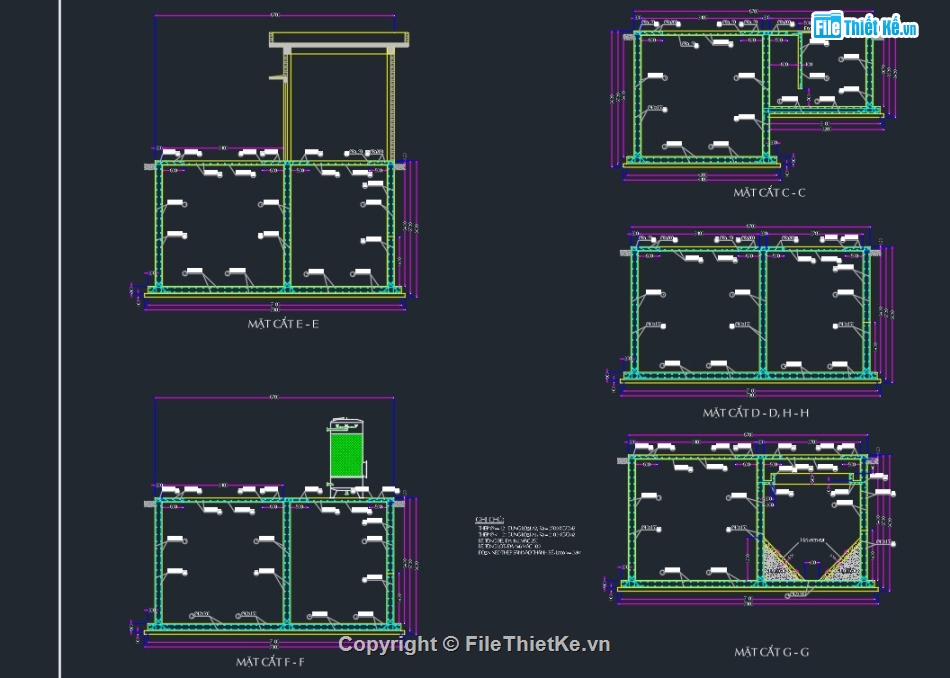 xử lý nước,trạm xử lý nước thải,trạm xử lý nước thải cad