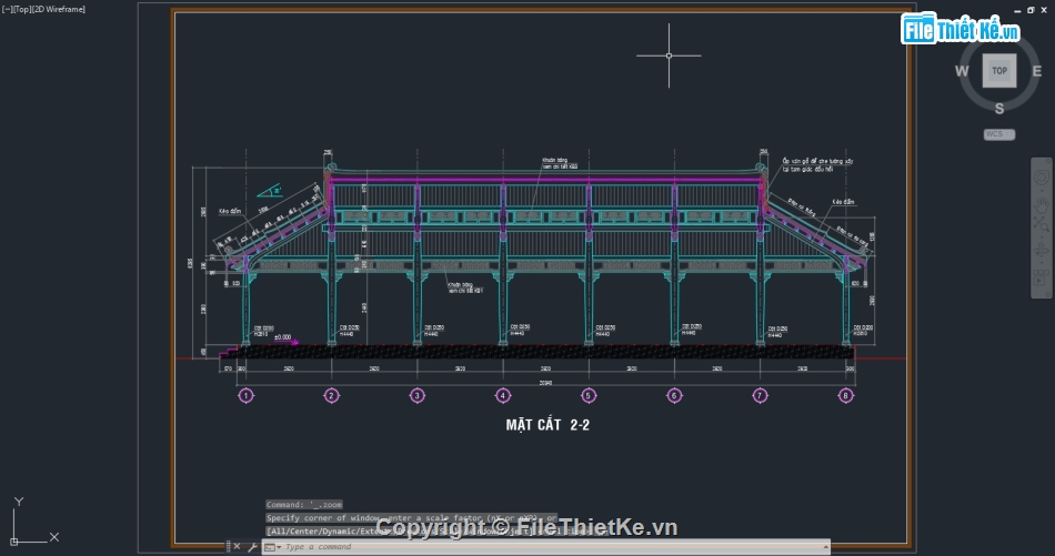 bản vẽ nhà rường,nhà rường 9.26x20.34m,file cad nhà rường,nhà rường file autocad,autocad nhà rường