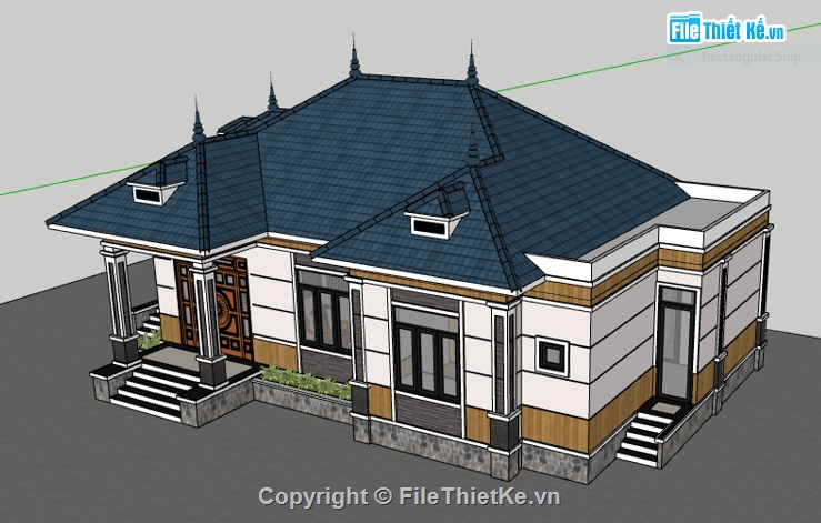 Biệt thự 1 tầng mái Nhật,File cad biệt thự 1 tầng,Cad biệt thự 1 tầng,Bản vẽ biệt thự 1 tầng,Model su biệt thự 1 tầng,Biệt thự 1 tầng file sketchup