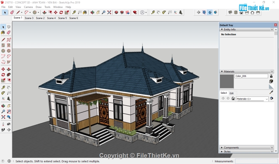 Biệt thự 1 tầng mái Nhật,File cad biệt thự 1 tầng,Cad biệt thự 1 tầng,Bản vẽ biệt thự 1 tầng,Model su biệt thự 1 tầng,Biệt thự 1 tầng file sketchup