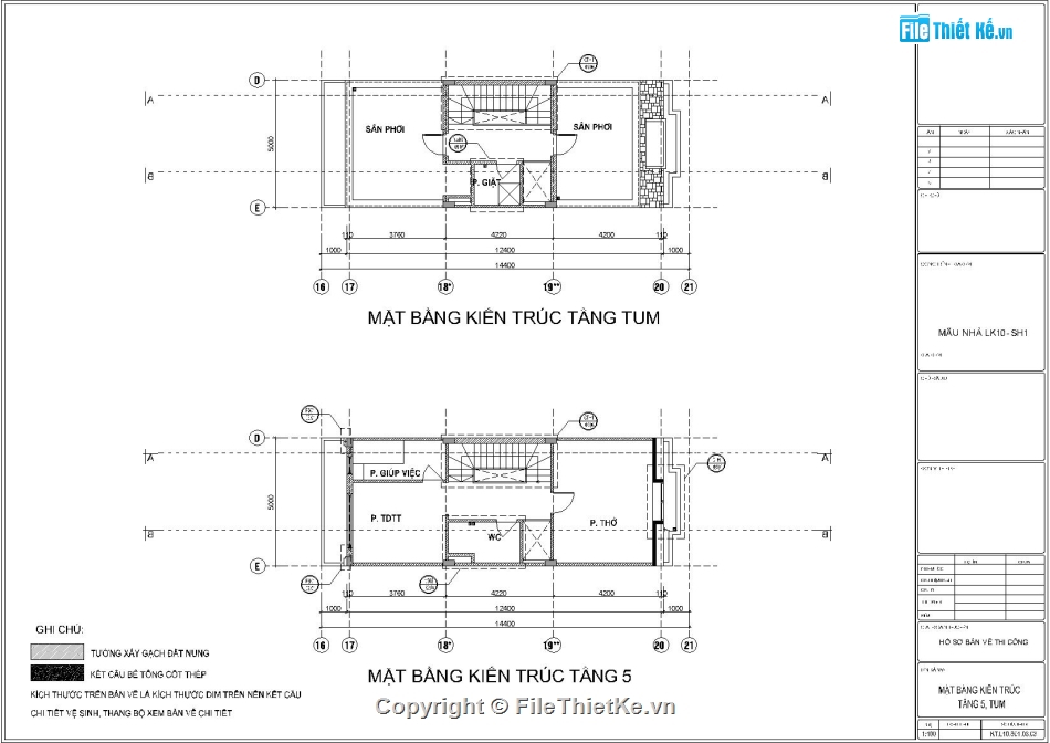 Kiến trúc nhà phố 5 tầng,Thiết kế nhà 5 tầng 5x12m,Bản vẽ nhà phố 5 tầng,Mẫu thiết kế nhà liền kề 5m mặt tiền,File Autocad kiến trúc nhà liền kề 5m,Bản vẽ thiết kế nhà lô phố 5 tầng