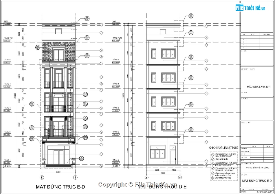 Kiến trúc nhà phố 5 tầng,Thiết kế nhà 5 tầng 5x12m,Bản vẽ nhà phố 5 tầng,Mẫu thiết kế nhà liền kề 5m mặt tiền,File Autocad kiến trúc nhà liền kề 5m,Bản vẽ thiết kế nhà lô phố 5 tầng