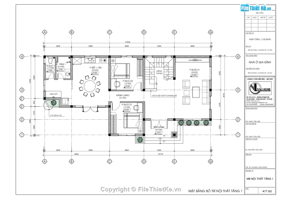 file cad bản vẽ biệt thự 2 tầng,thiết kế kiến trúc biệt thự 2 tầng,kiến trúc biệt thự 2 tầng 17.6x8.3m,bản vẽ biệt thự file cad