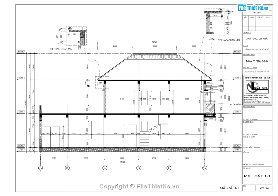 file cad bản vẽ biệt thự 2 tầng,thiết kế kiến trúc biệt thự 2 tầng,kiến trúc biệt thự 2 tầng 17.6x8.3m,bản vẽ biệt thự file cad