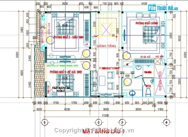 bản vẽ 3 tầng,biệt thự 3 tầng,bản vẽ biệt thự,file cad 3 tầng