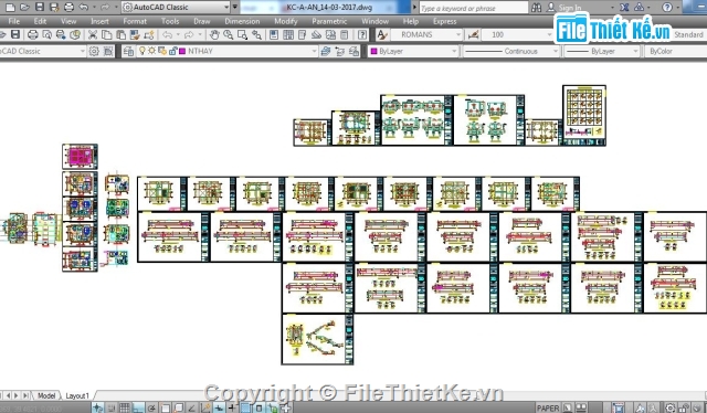 bản vẽ 3 tầng,biệt thự 3 tầng,bản vẽ biệt thự,file cad 3 tầng