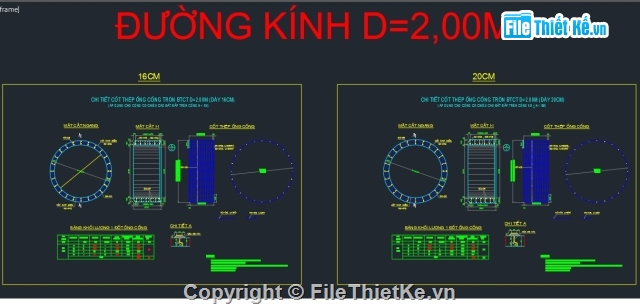 bản vẽ cống,cống tròn thoát nước,cống đường kính D1m,Cống đường kính D1.50m,Đường kính D2.0m,File cad tổng hợp các loại cống