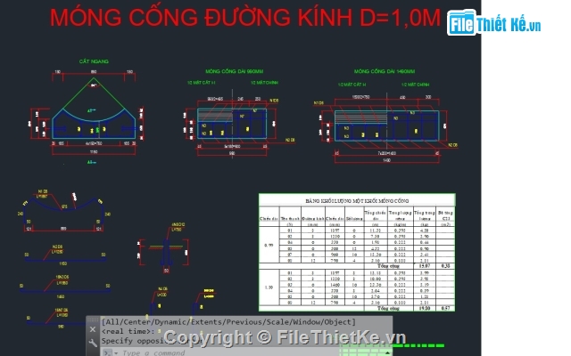 bản vẽ cống,cống tròn thoát nước,cống đường kính D1m,Cống đường kính D1.50m,Đường kính D2.0m,File cad tổng hợp các loại cống