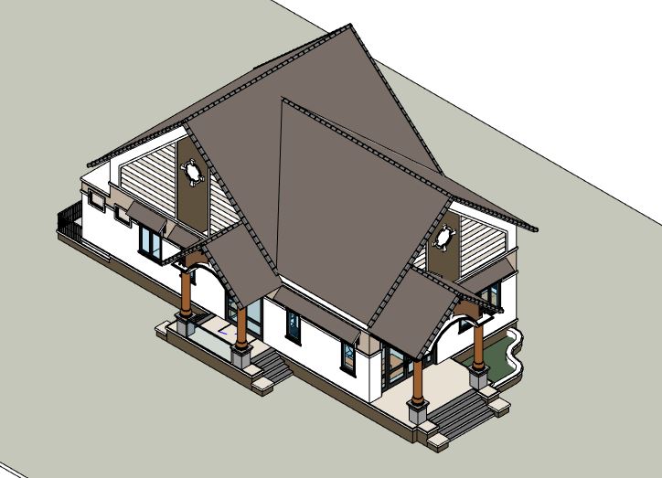 biệt thự đẹp 2,biệt thự đẹp revit,kiến trúc đẹp,bản vẽ kiến trúc,bản vẽ revit 8.5x17.5m,revit biệt thự 1 tầng