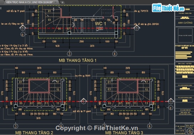 kiến trúc 3 tầng,kiến trúc Nhà phố 3 tầng,nhà phố 3 tầng,Bản vẽ kiến trúc Nhà phố,Filethietke nhà phố 3 tầng,Nhà phố 3 tầng kích thước 5x27.28m