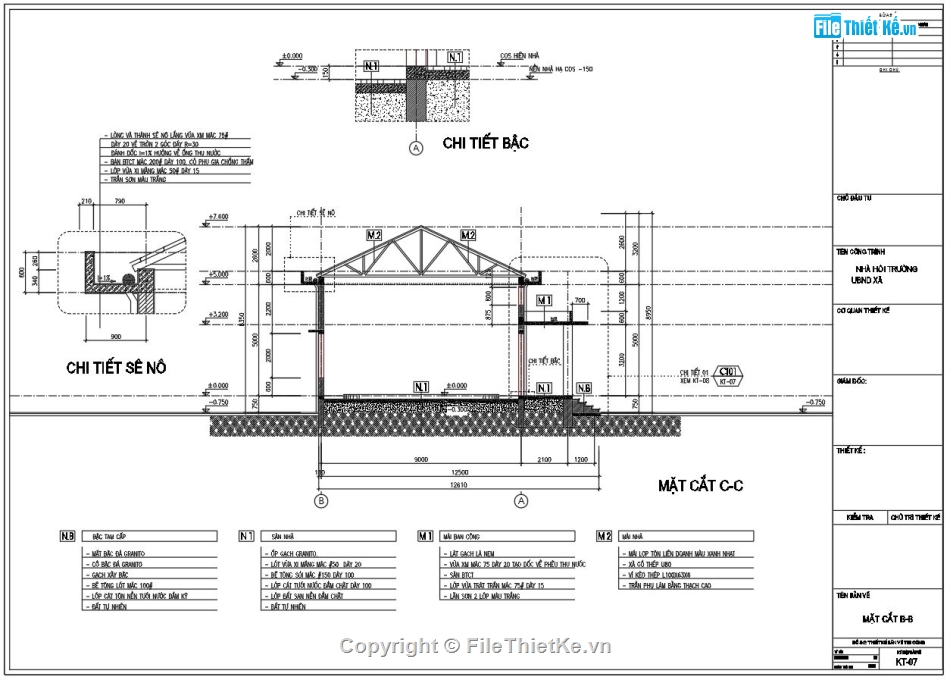 Ủy ban nhân dân xã 12x27m,file autocad UBND,Ủy ban nhân dân 12x27m,file cad UBND xã,kết cấu vì kèo thép góc 9m,kết câu vì kèo tam giác 9m