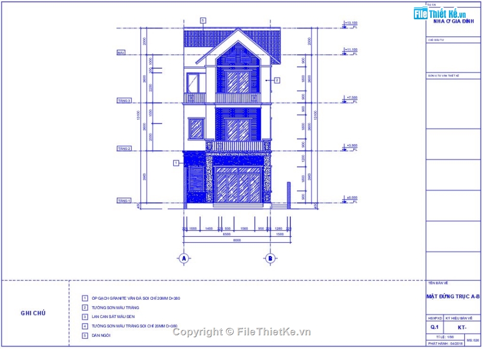 file thiết kế nhà phố 3 tầng,Bản vẽ nhà phố 3 tầng đẹp,thiết kế nhà phố 2 mặt tiền,biệt thự nhà phố 3 tầng