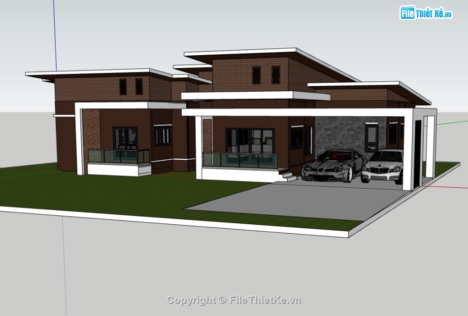 biệt thự 1 tầng,biệt thự sketchup,sketchup biệt thự,sketchup biệt thự 1 tầng,biệt thự 1 tầng sketchup,File sketchup biệt thự 1 tầng