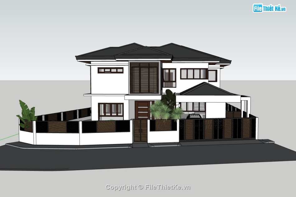 biệt thự 2 tầng,biệt thự sketchup,sketchup biệt thự,File sketchup biệt thự 2 tầng,sketchup biệt thự 2 tầng,biệt thự  sketchup