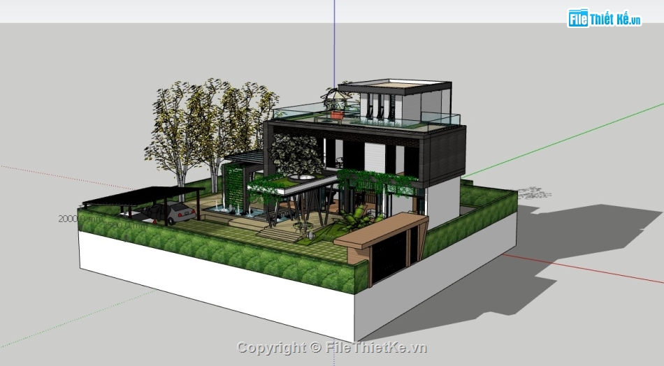 biệt thự 3 tầng,biệt thự sketchup,sketchup biệt thự,File sketchup biệt thự 3 tầng,sketchup biệt thự 3 tầng,biệt thự  3 tầng