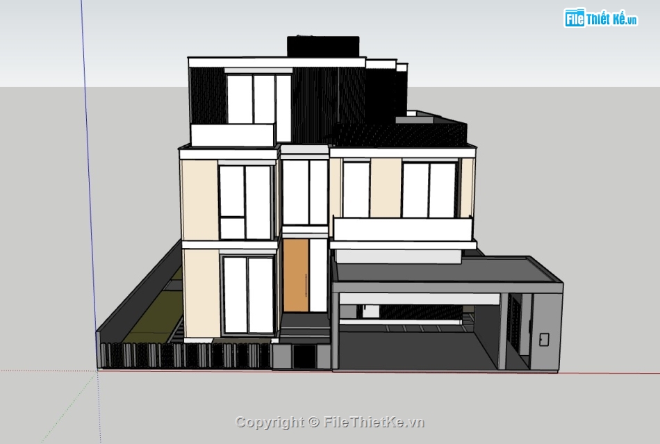 biệt thự 3 tầng,biệt thự sketchup,sketchup biệt thự,File sketchup biệt thự 3 tầng,sketchup biệt thự 3 tầng,biệt thự  3 tầng