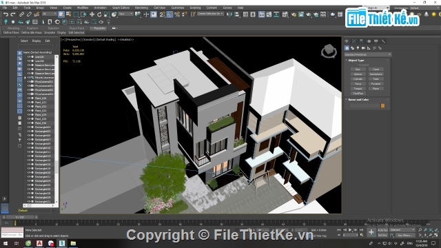 phối cảnh 3d nhà phố,phối cảnh nhà 3 tầng,file cad nhà 3 tầng,nhà phố 3 tầng KT 8.33x11.78m,kiến trúc nhà phố 3 tầng