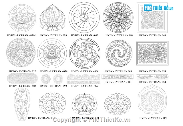 mẫu rồng,rồng phượng,phù điêu,Hoa văn cổ