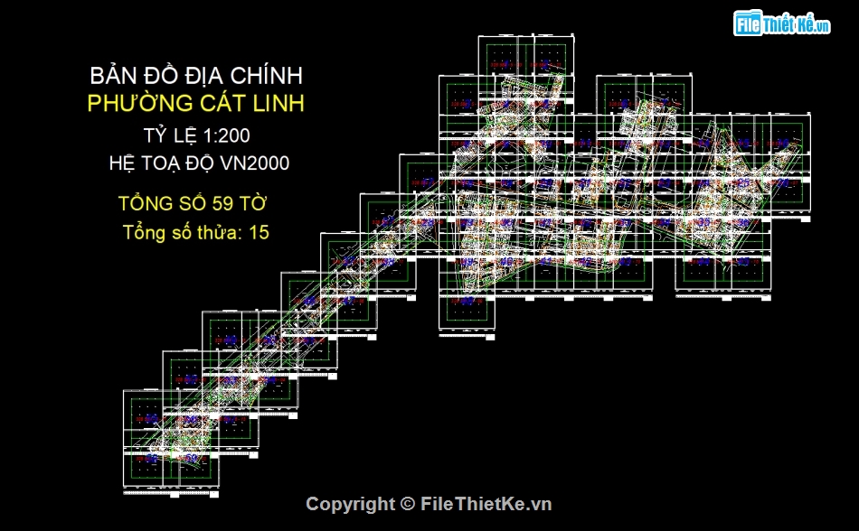 Bản đồ địa chính phường Cát Linh - VN2000,phường Cát Linh - VN2000,Bản đồ giải thửa phường Cát Linh - VN2000,Bản đồ quy hoạch phường Cát Linh - VN2000