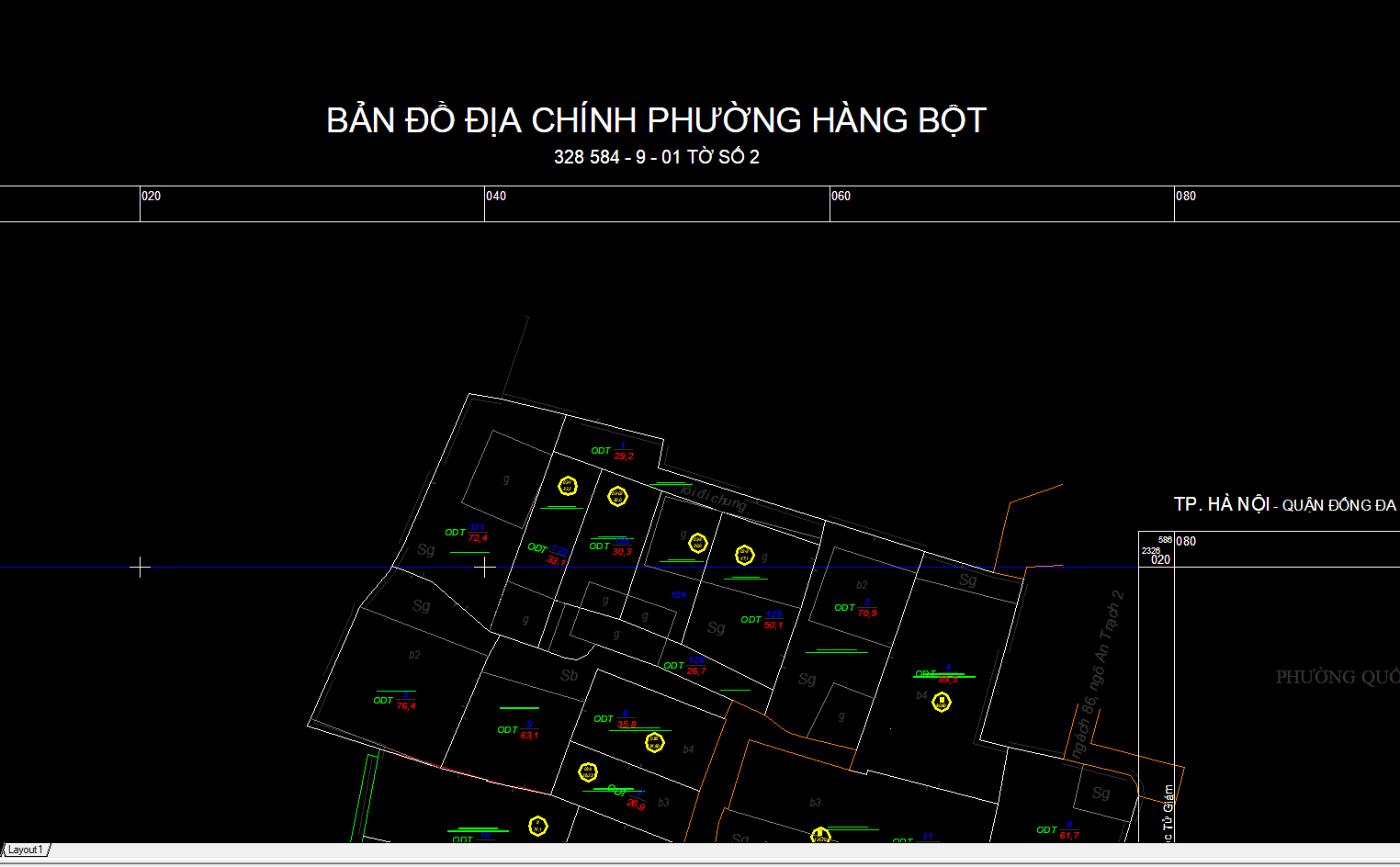 Bản đồ địa chính phường Hàng Bột VN2000,Bản đồ Quy hoạch phường Hàng Bột,File Cad bản đồ địa chính,phường Hàng Bột