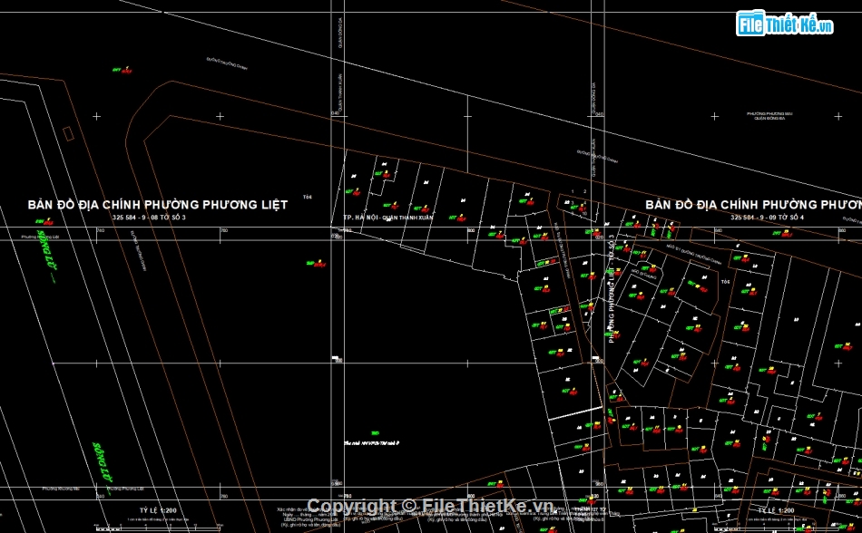 File Cad Bản đồ địa chính phường Phương Liệt,Bản đồ địa chính phường Phương Liệt - VN2000,Bản đồ giải thửa phường Phương Liệt - VN2000,cad quy hoạch,quy hoạch hà nội,Bản vẽ quy hoạch hà nội