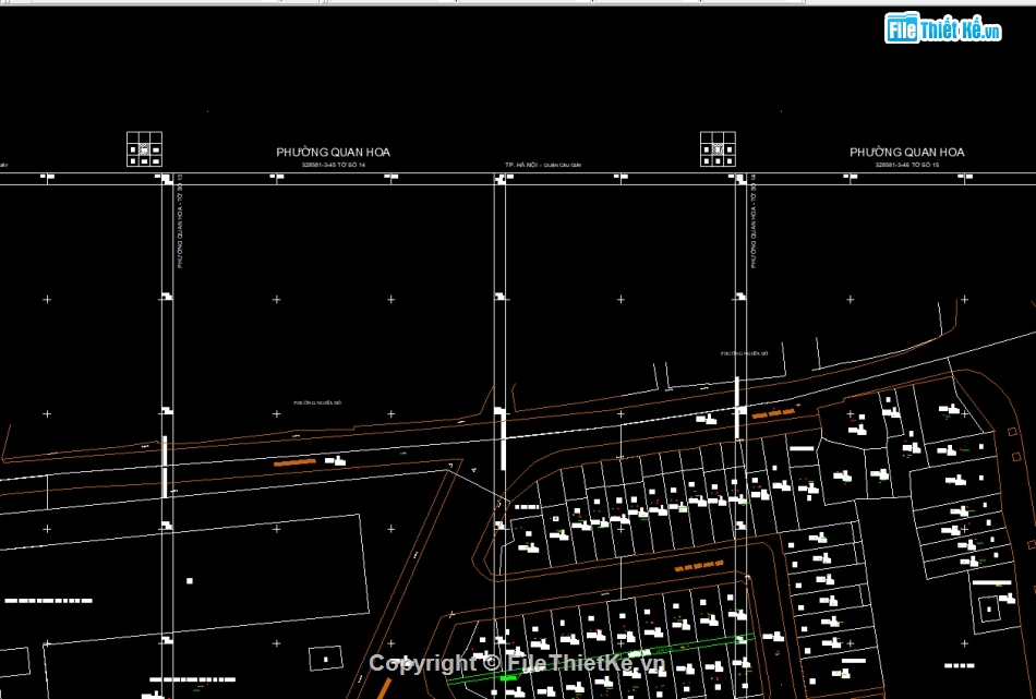 File Cad Bản đồ địa chính phường Quan Hoa,Bản đồ địa chính phường Quan Hoa - VN2000,Bản đồ giải thửa phường Quan Hoa - VN2000,phường Quan Hoa - VN2000,Quy hoạch phường Quan Hoa - VN2000