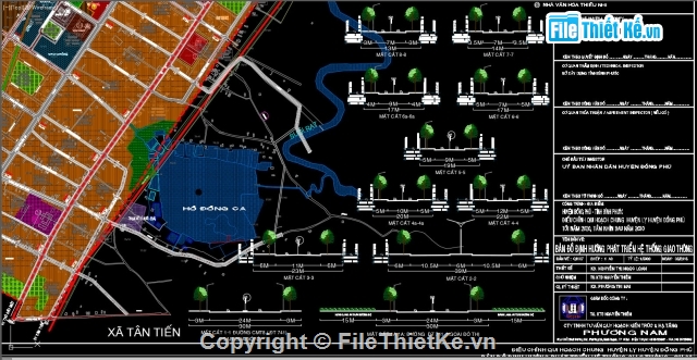 quy hoạch,bản đồ quy hoạch,đầy đủ layer,mặt cắt đường,bản vẽ bình đồ