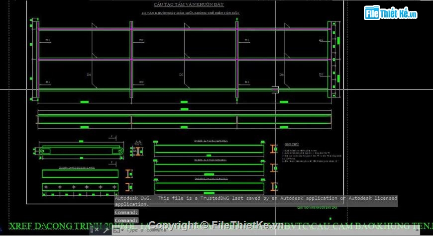 bản vẽ dầm bản,bản vẽ bệ đúc dầm,file cad cầu dầm