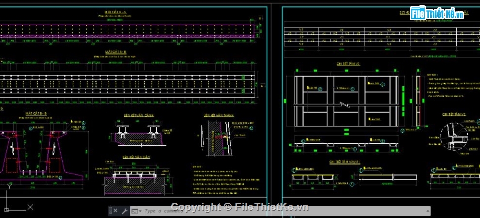 bản vẽ bệ đúc dầm,bản vẽ cầu dầm,chi tiết cầu dầm,file cad cầu dầm