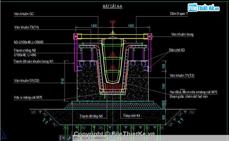 bản vẽ super T,bản vẽ bệ đúc,bản vẽ dầm bản