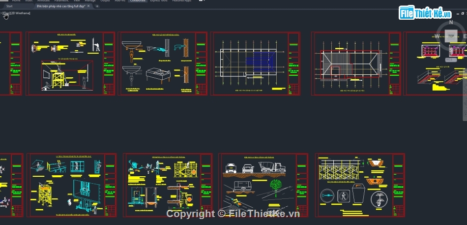 nhà cao tầng,cad nhà cao tầng,bản vẽ nhà cao tầng,bản vẽ biện pháp,bản vẽ biện pháp nhà cao tầng