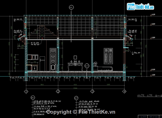 Bản vẽ autocad,bản vẽ biệt thự,biệt thự 1 tầng