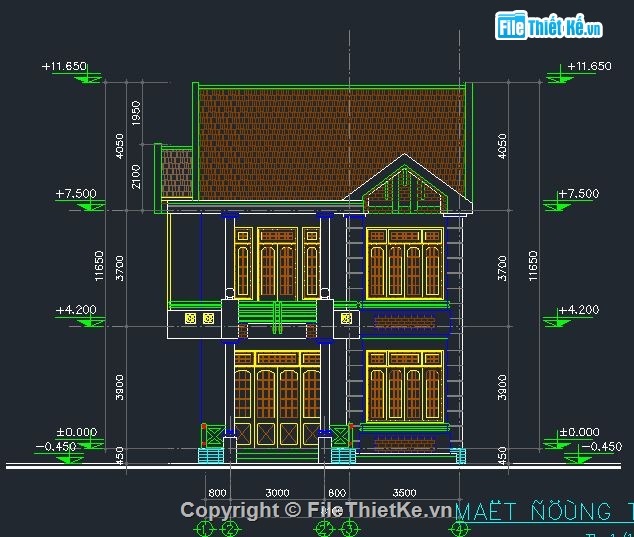 biệt thự 2 tầng,bản vẽ biệt thự,bản vẽ biệt thự 2 tầng,bản vẽ cad biệt thự 2 tầng,nhà phố 2 tầng