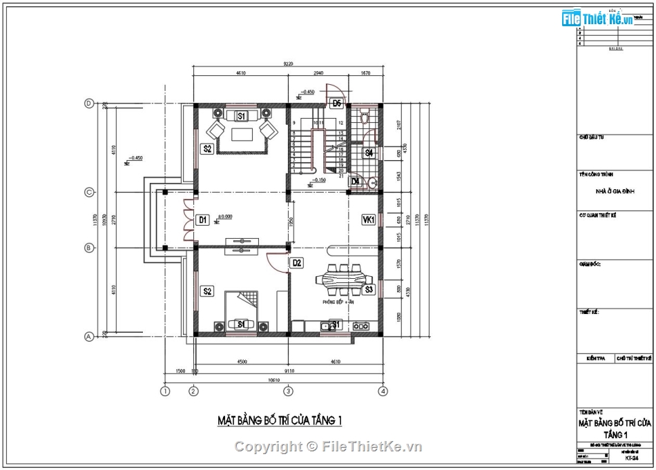 Bản vẽ thiết kế biệt thự 2 tầng,File cad biệt thự 2 tầng đẹp,kiến trúc biệt thứ 2 tầng,Biệt thự 2 tầng 9.2x11.2m