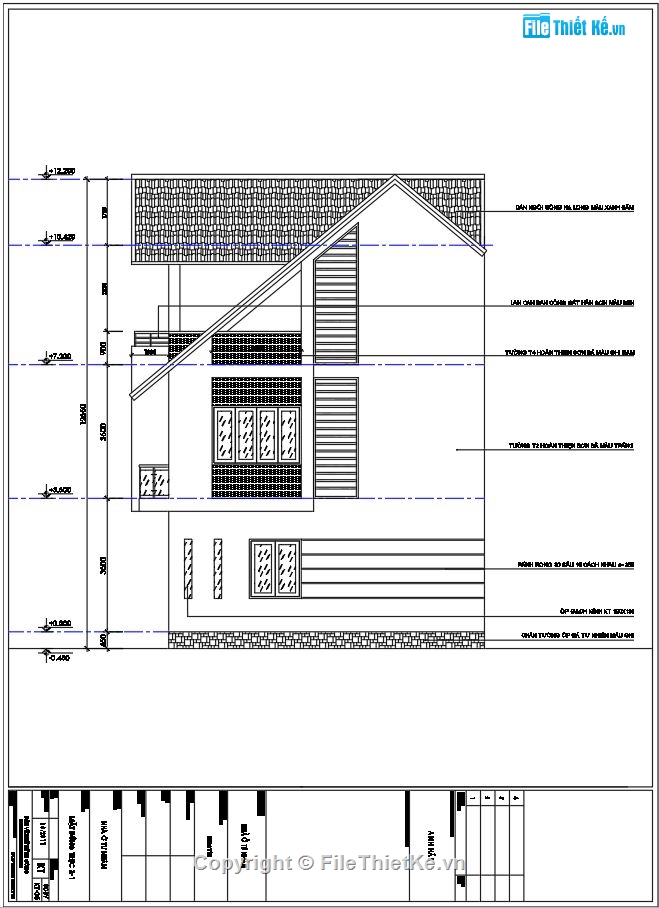 biệt thự 3 tầng,biệt thự 3 tầng mái thái,biệt thự 3 tầng 7.5x8.5m,kiến trúc biệt thự 3 tầng,kết cấu biệt thự 3 tầng